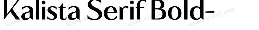 Kalista Serif Bold字体转换